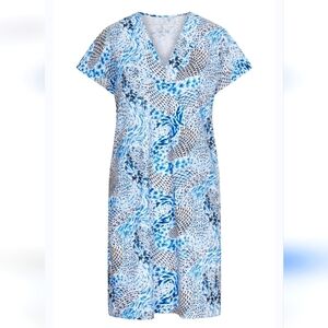 Raffaello Rossi Joyce white and blue dress size 34